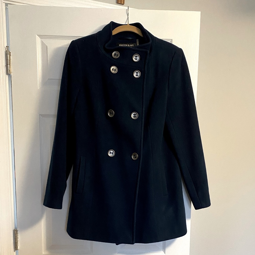 Kristin Blake Teal peacoat size 12